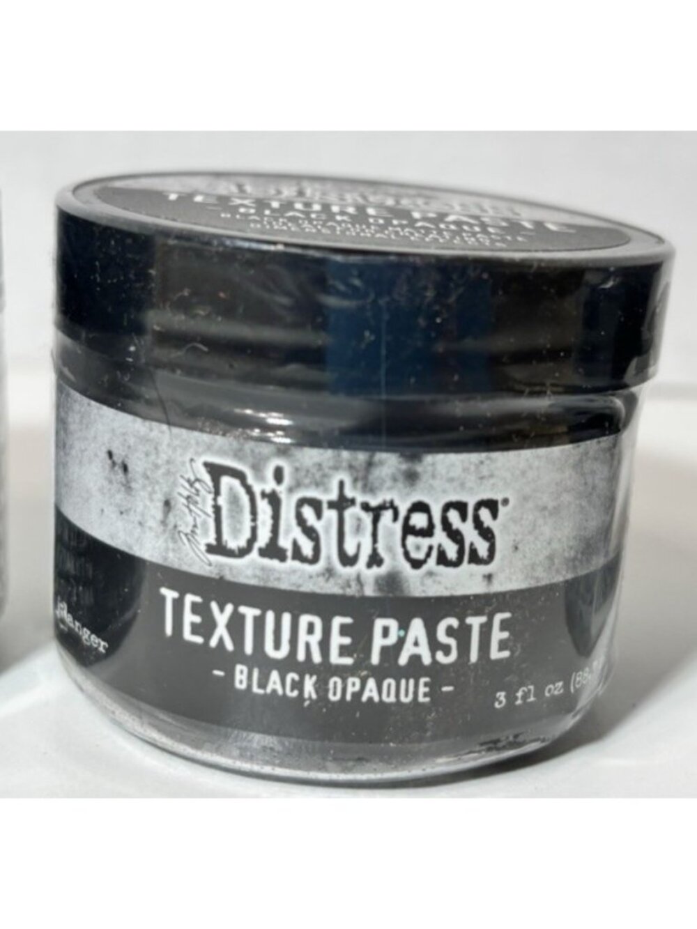 Tim Holtz Distress Texture Paste Opaque, Black Opaque & Glaze Lot of 3 - Picture 3 of 4
